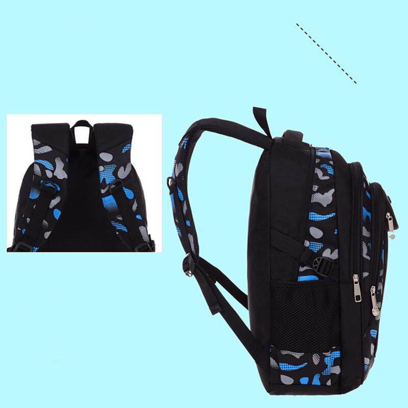 Men's Backpack Schoolbag Waterproof Backpack Students School Bags for Boys and Girls Shoulder Ultralight Casual Travel Backpack