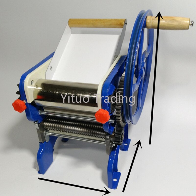 150 – 4 pétrissage manuel Double face Machine en acier inoxydable, Machine à presser manuelle domestique petite Machine à pâtes multifonction