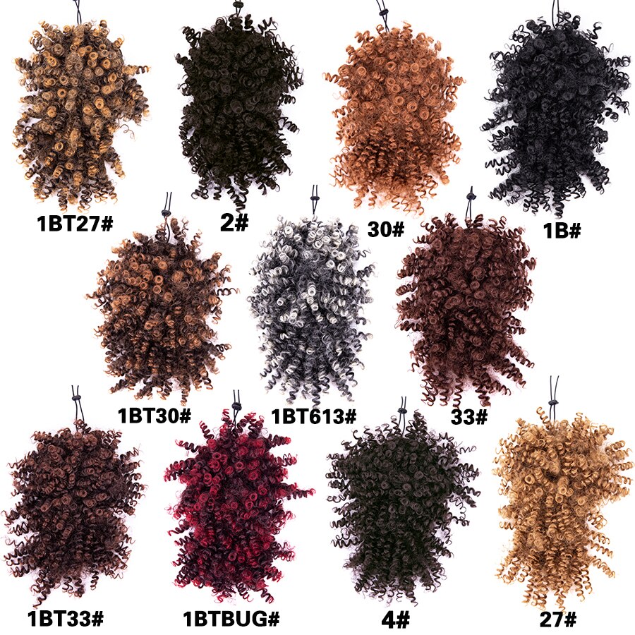 Alileader Kinky Rechte Paardenstaart Met Pony Hoge Temperatuur Fiber Trekkoord Paardenstaart Synthetische Bruin Natuurlijke Haar Pony
