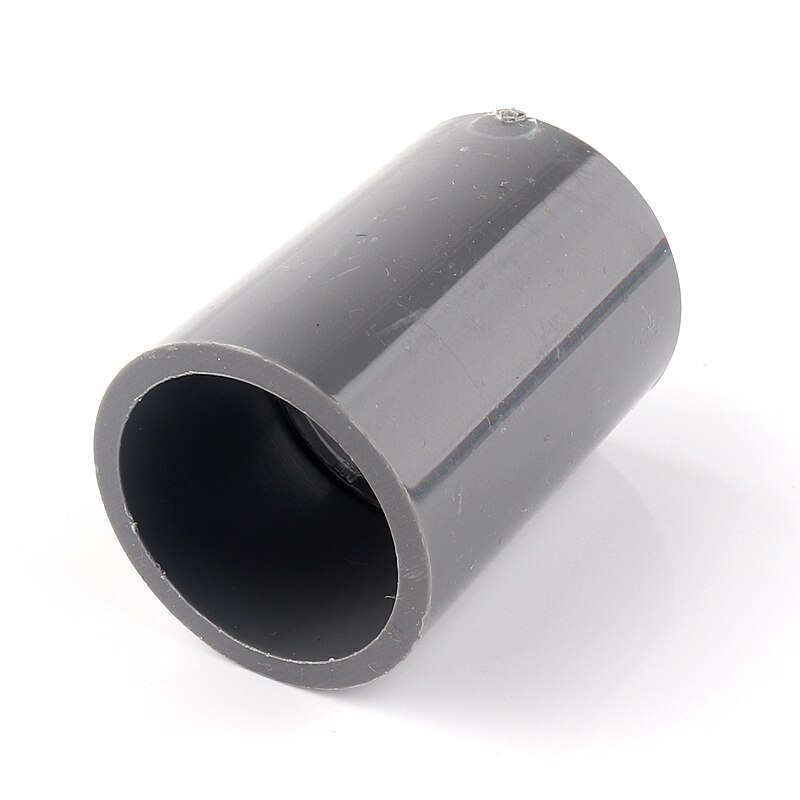 5~50pcs ID 20~50mm Mounting Hydroponics PVC Pipe Straight Equal Connector Plastic Pipe Straight Connector Plastic Joint Fittings