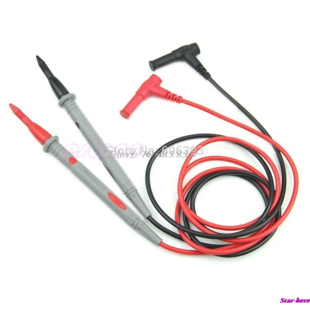 Universale Multimetro Digitale Multi Meter Cavo di Prova Sonda Wire Pen Cavo 1Pair Trasporto di Goccia