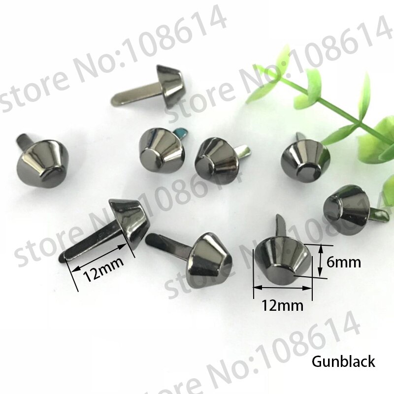 Handbag Bottom Protecting Feet Nail Bucket Shape Flat Studs Screw Back Spikes Rivets Leather Craf clothing garnishes decorations