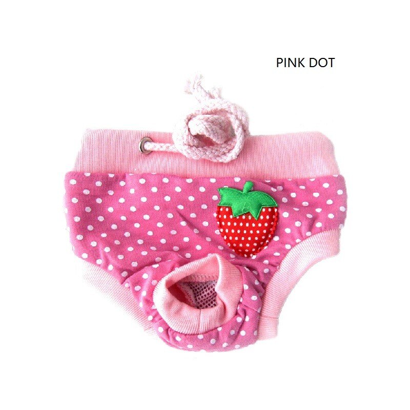 Short de chien Teddy bon marché | Pantalon physiologique, petit chien de compagnie, sous-vêtements féminins, culottes physiologiques, tissu: Rose / L