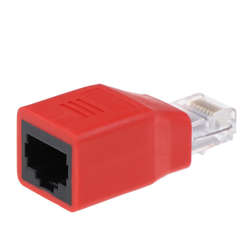 1 Pc Crossover Kabel Adapter Converter RJ45 Man-vrouw Connector RJ45 Ethernet Kabel Uitbreiding Converter