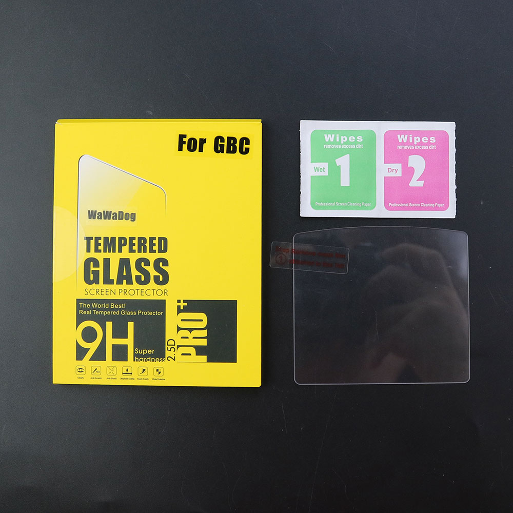 JCD Anti Scratch Tempered Glass for Gameboy Advance GBA for Gameboy Color GB GBC GBP GBA SP Console Screen Protector Film Guard: Dark Blue