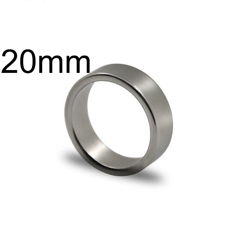 Zilver Sterke Magnetische Ring Pk Ring(18/19/20Mm Beschikbaar) goocheltrucs Close Up Stage Magia Ring Magie Illusie Gimmick Props: silver ring 20mm
