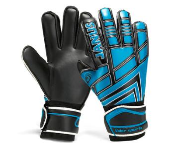 Gute Jugend Fußball Ausbildung Torwart Handschuhe Erwachsene Goalie Handschuhe Mit Finger Stacheln Für Männer Kinder: Dark Blue Black / 6