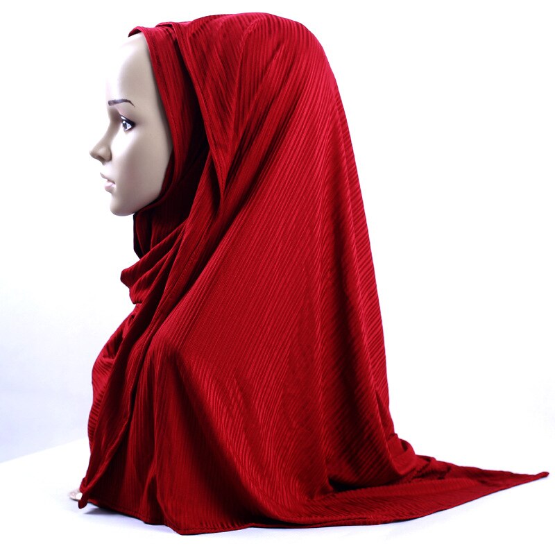 LINLING turquie femmes en mousseline de soie solide écharpe musulmane dames châles et enveloppes doux femme Hijab étoles tête sous-écharpes N488: C12