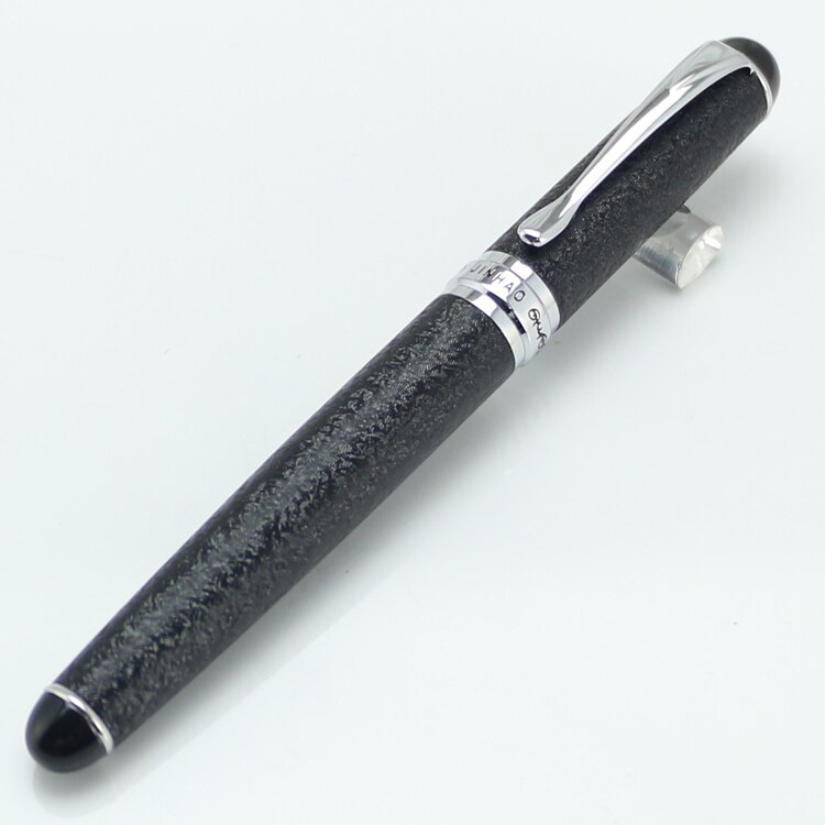 JINHAO 750 Pen Business & Writing Supplies Black Rough surface and silver Braod Nib Fountain Pen Without Pen Case