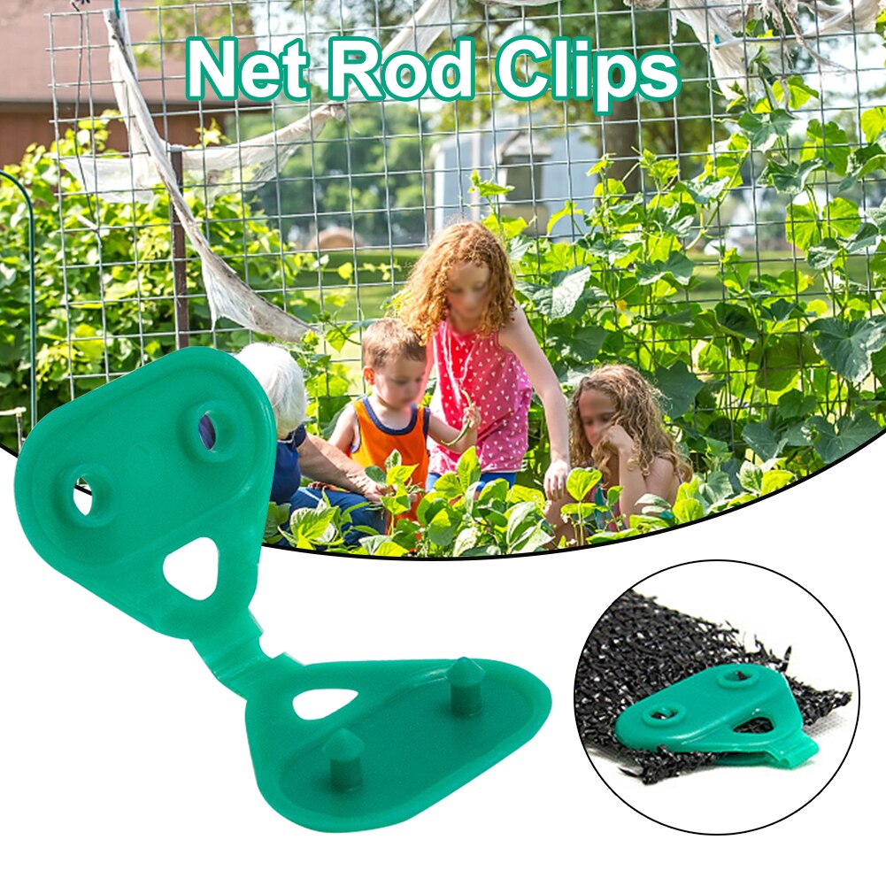 20 stuks/set schuurfolie thuis eenvoudig te installeren draagbare plantenafdekking netstang clip multifunctionele driehoek duurzaam voor kassen schuilplaatsen
