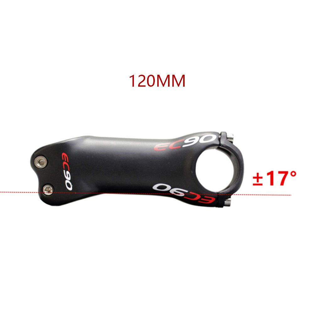 EC90 full carbon fiber bike pole road bike pole mountain bike pole 28.6-31.8MM 6°17°stem carbon fiber stem: 17 degrees 120 mm