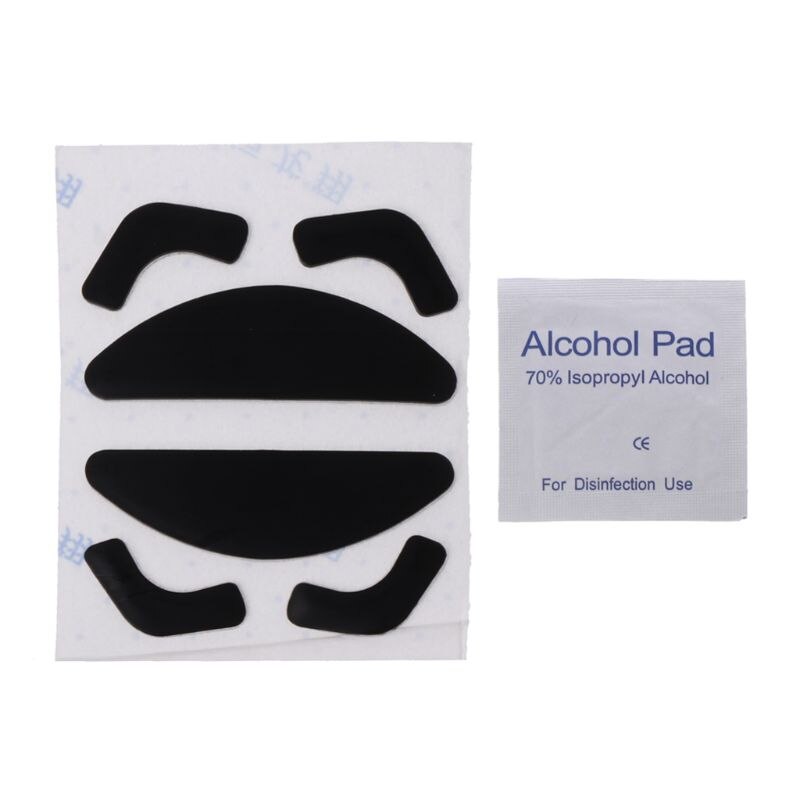 Juego de 2 pegatinas de almohadilla para ratón, 0,6mm de grosor, para razer Abyssus