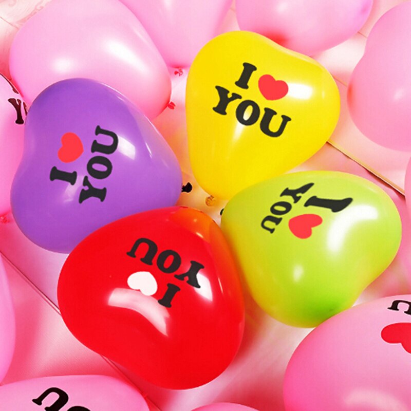 10PCS Love Heart Shape Romantic Latex Party Ballons Baby Shower Decorations Toys