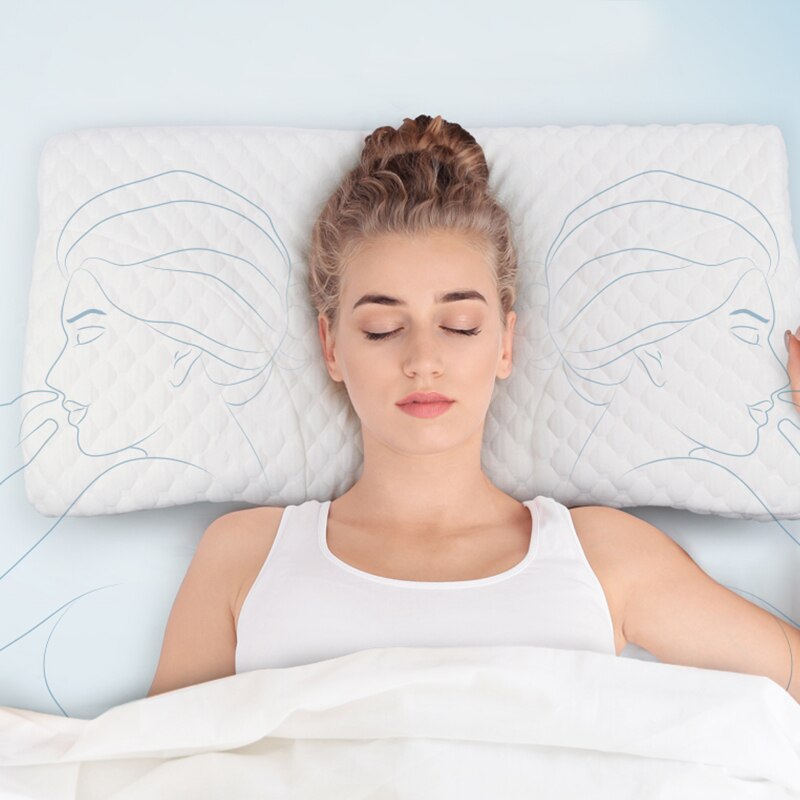 Vlinder Vormige Memory Foam Beddengoed Kussen Bescherming Nek Trage Rebound Slapen Cushionhealth Zorg Cervicale Orthopedische Kussens