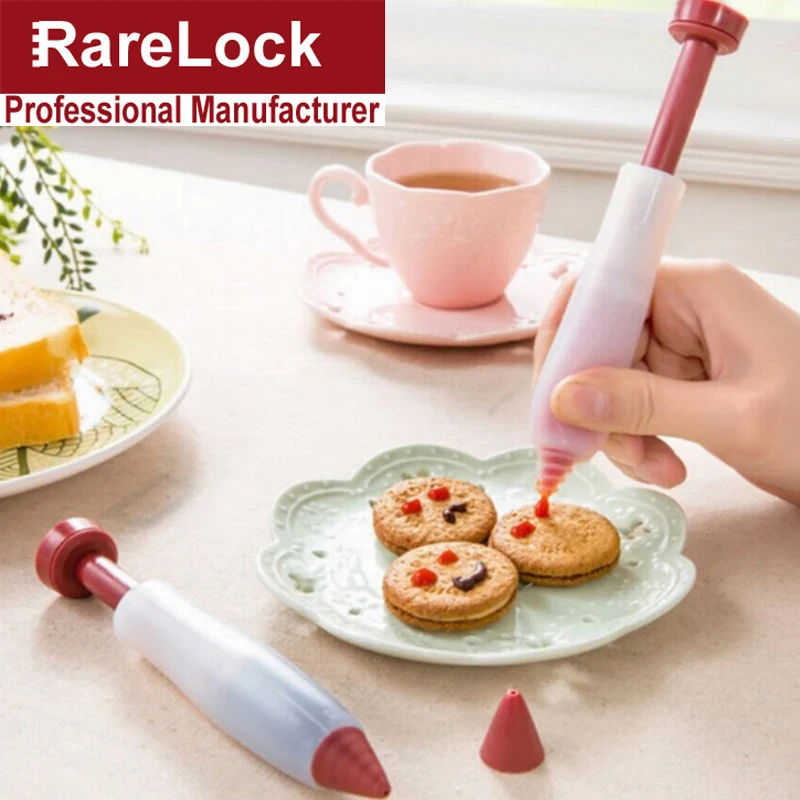 Kakverktyg dessert bakverk grädde choklad dekorationsspruta silikonfärgpenna kaka glass dekorationspennor