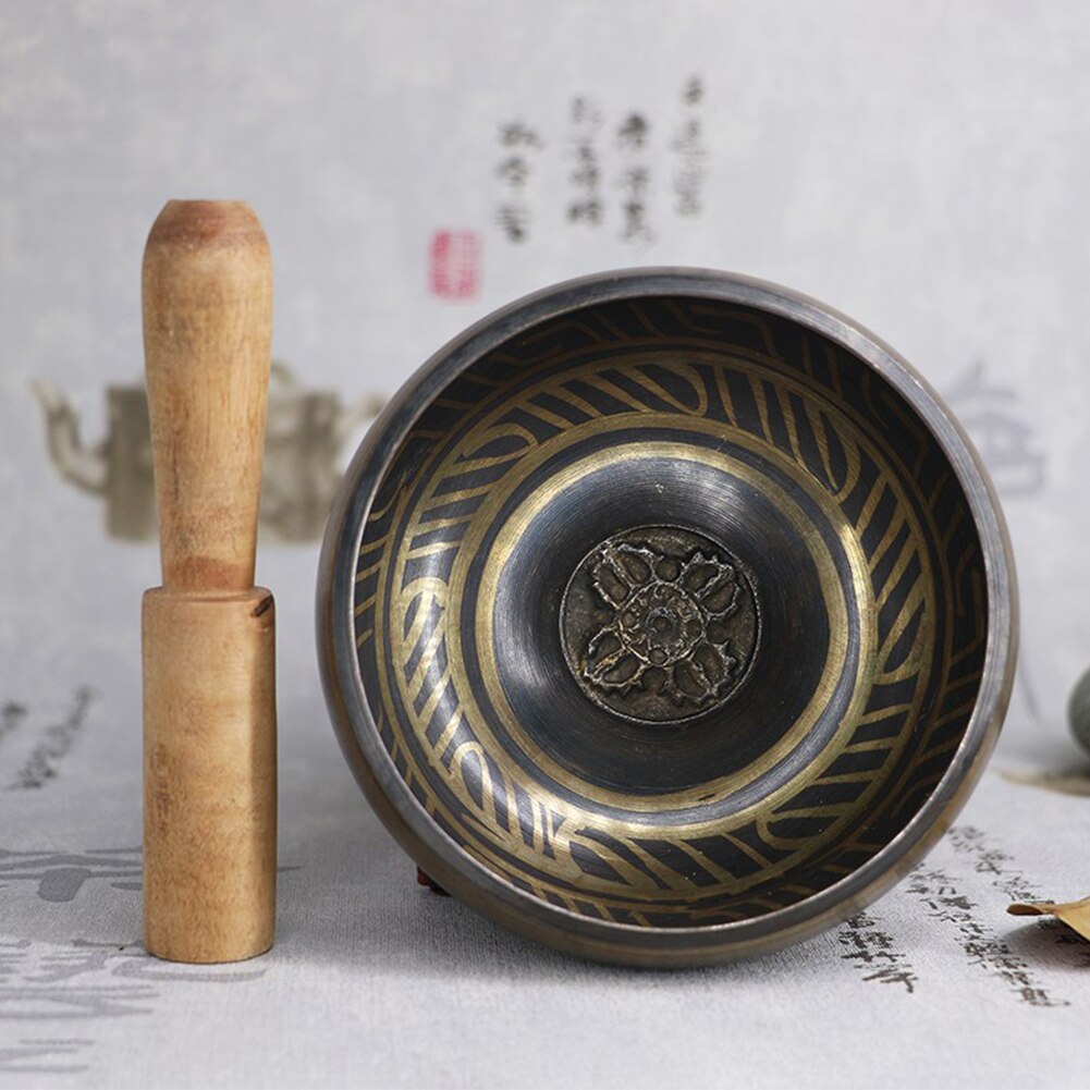 Easy Play Buddhist Chanting Hand Hammered Holistic Healing With Cushion Stick Tibetan Singing Bowl Set Mindfulness Relaxation