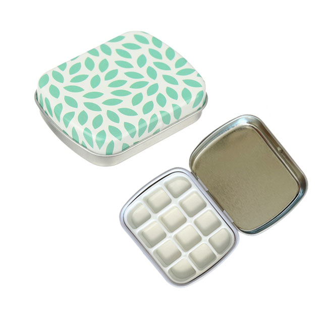 Lege 12 Raster Mini Aquarel Blikken Doos Draagbare Aquarel Verfpalet Reizen Schilderij Verfbak Kunstbenodigdheden: Light Grey