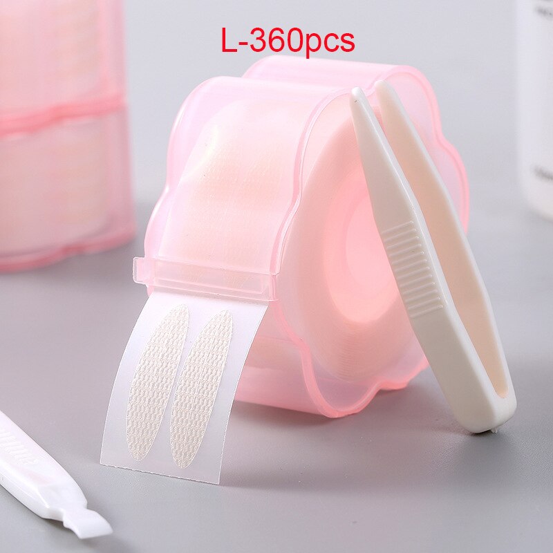 240/360pcs Gauze Mesh Lace Invisible Double-fold Eyelid Sticker Transparent Invisible Self-adhesive Eyelid Tape Sticker: L-360