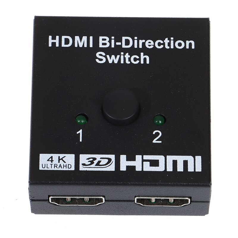 4K Hdmi Switch 2 Poorten Bi-Directionele 1X2/2X1 Hdmi Switcher Splitter Ondersteunt ultra Hd 4K 1080P 3D Hdr Hdcp