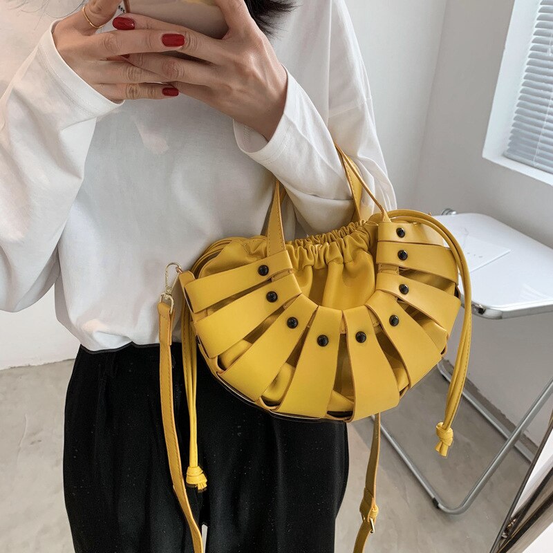 Damenhandtasche aus gewebtem muschelleder, luxuriöse tragetasche für damen, umhängetasche, damenhandtasche aus gewebtem leder, bolso sac