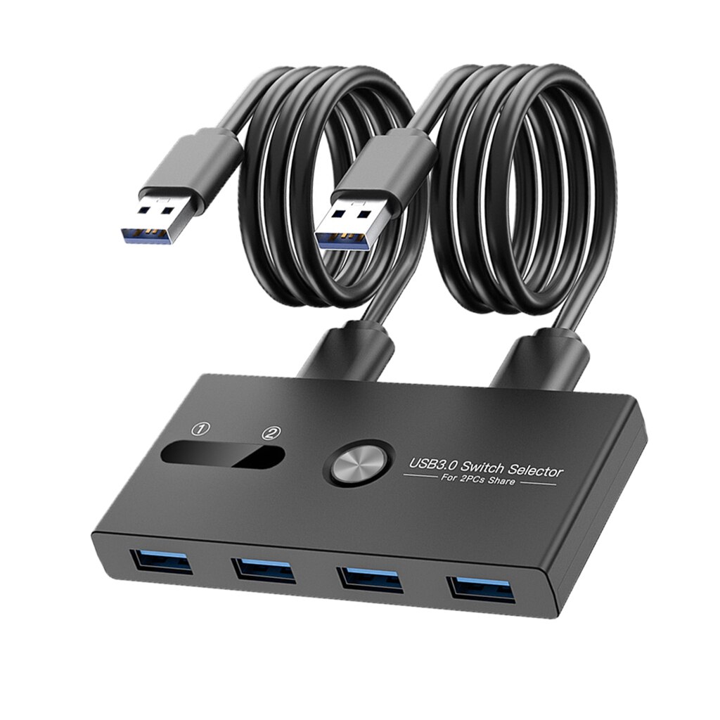 USB 3.0 Peripheral Sharing Switch Hub Adapter for Printer U-Disk ,Increased Work Efficiency Widely Compatibility Plug and Play