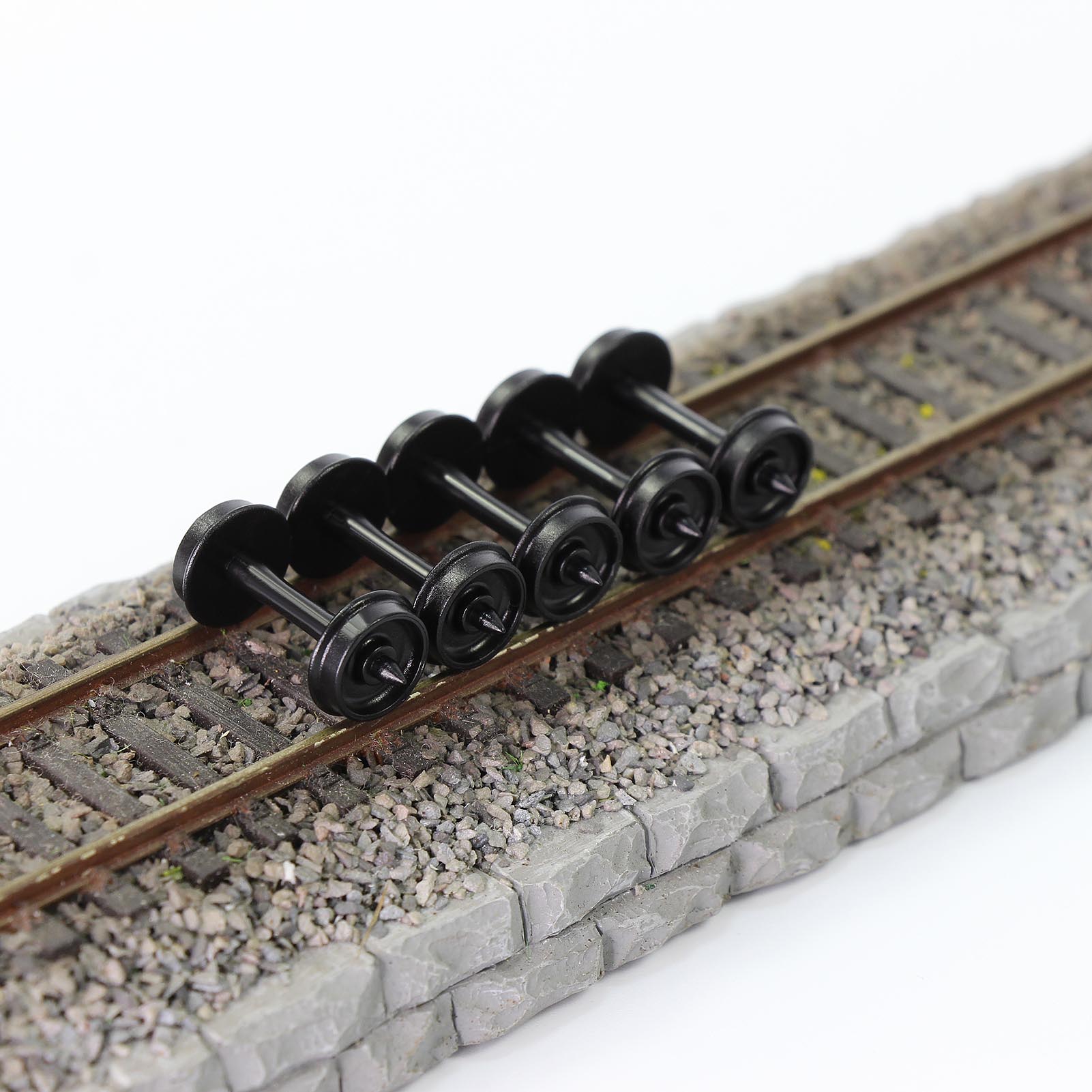 24 stück pom-kunststoffräder 33 & #39 ;& #39 ; für modelleisenbahn spur 1:87 ho 33 " radsatz  hp28ho