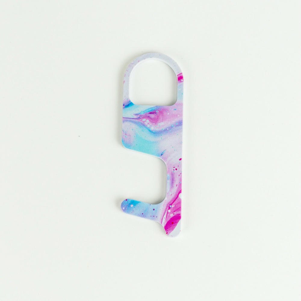 1PC EDC Door Opener Safety Portable Contactless Key Chain Public Press Elevator Button Hygiene Hand Door Handle Tool: 5