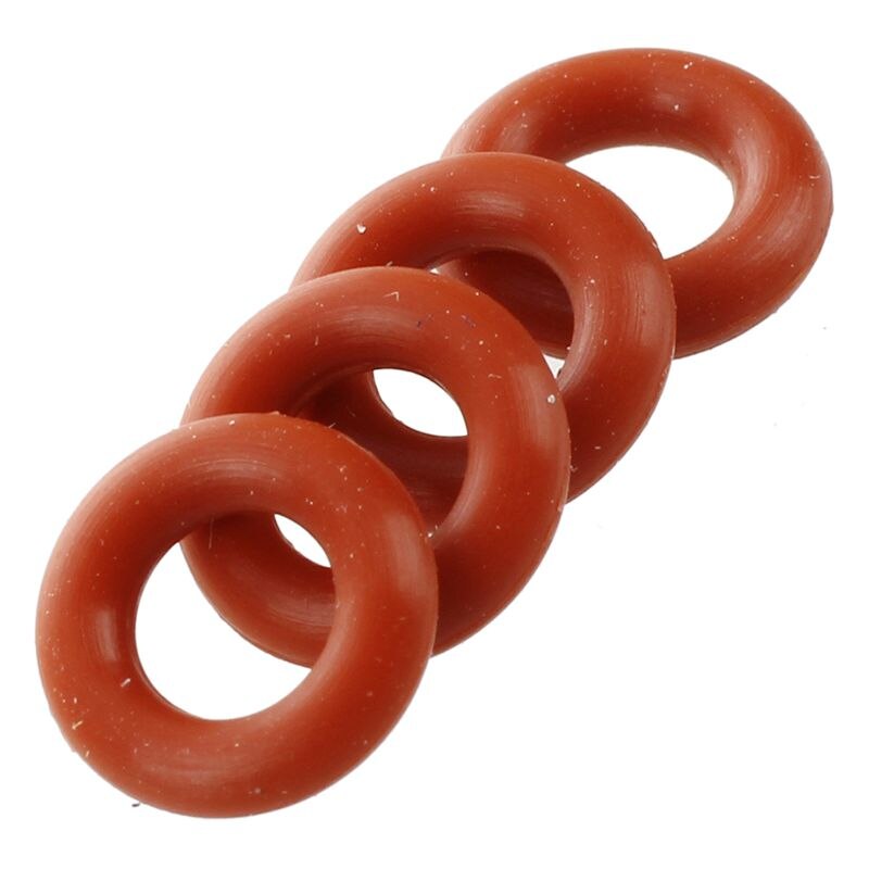 50 Pcs Silicone O Ring Seal Washers 8mm x 4mm x 2mm Red