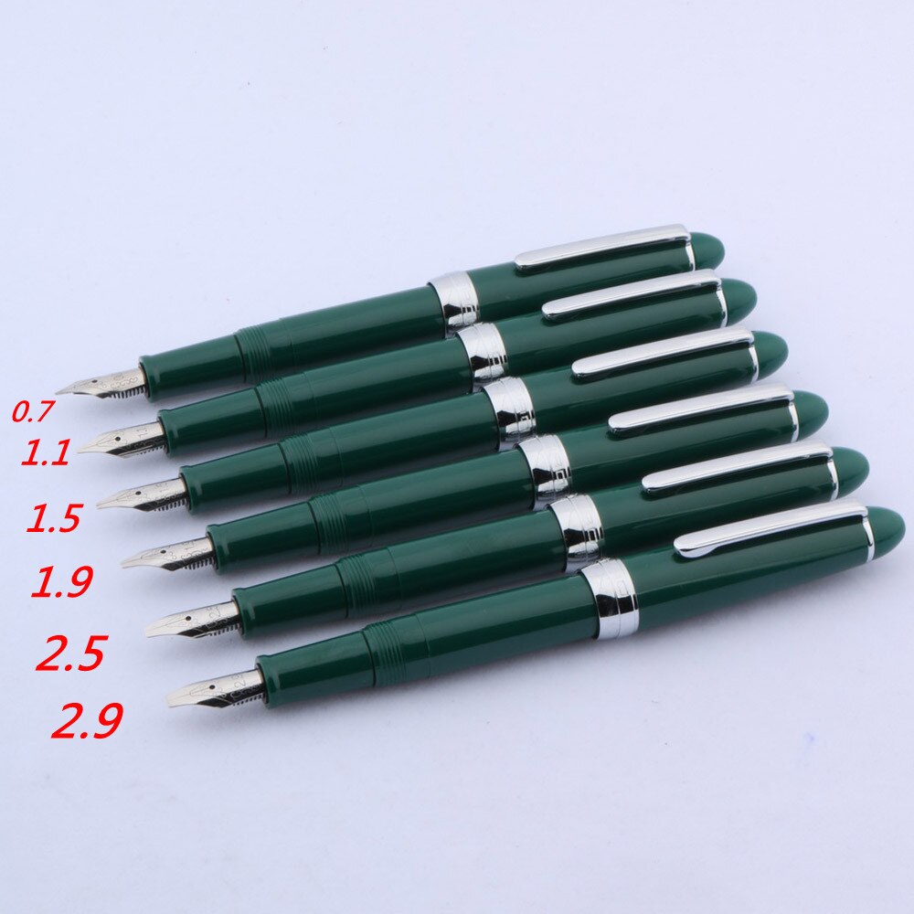 992 parallel Fountain Pen Duckbill Gothic art Flower Flat plastic Dark green Office school supplies ink pens