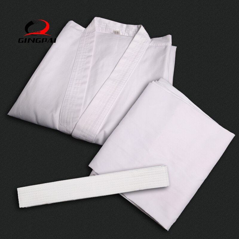 White colla Taekwondo Uniform Traditional white suite for kids adult student Tae kwon do dobok WTF approve V-Neck Uniforms