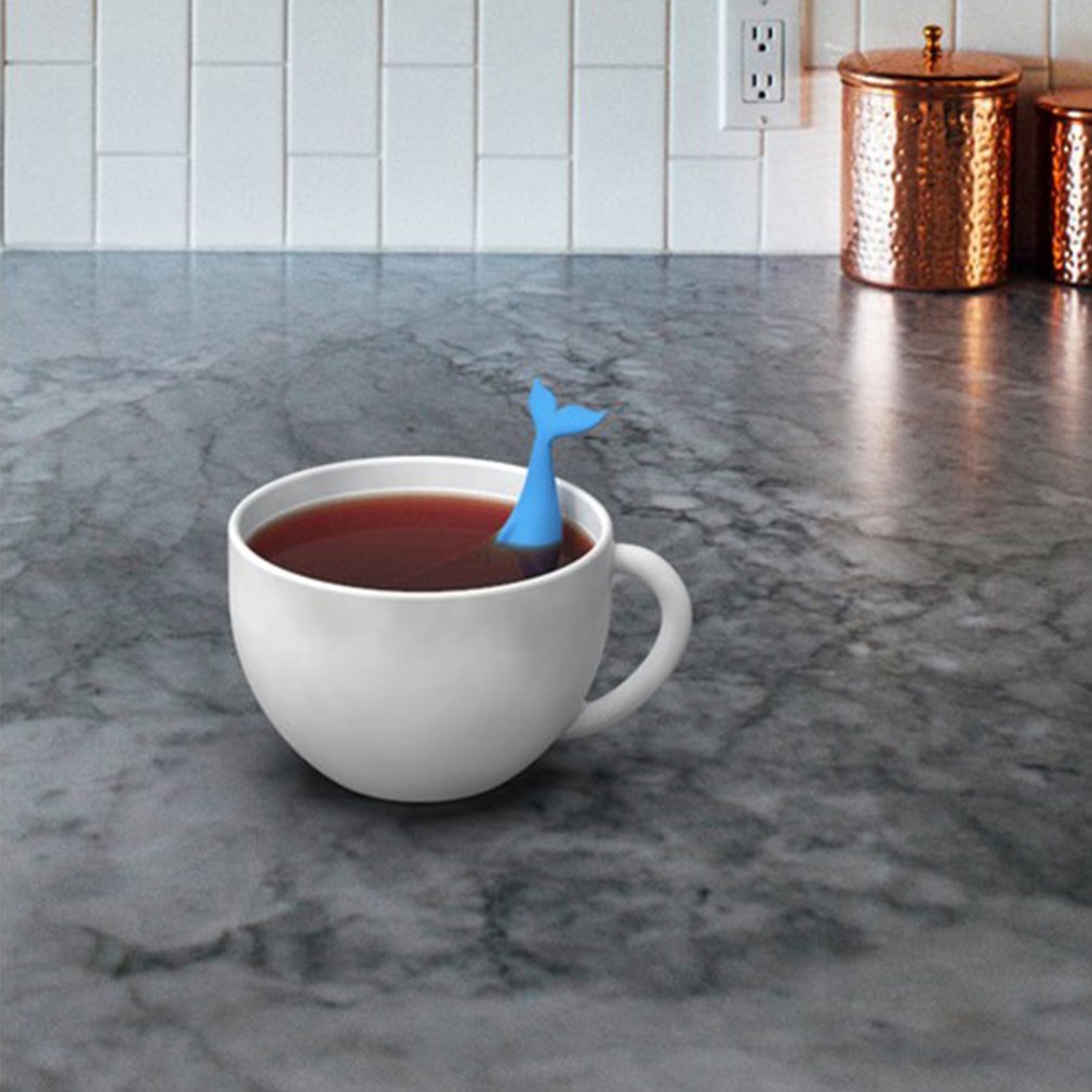 Whale Tea Infuser Whale Tea Bag Tea Strainer Food Grade Silicone Tea Leak Cute Interesting Animal Modeling Tea Maker