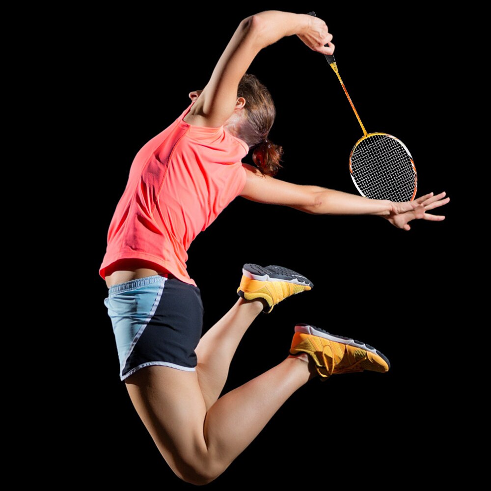 1Pair Integrated Badminton Racket Carbon Composite Badminton Racquet High-Grade Badminton Racquet Indoor Outdoor