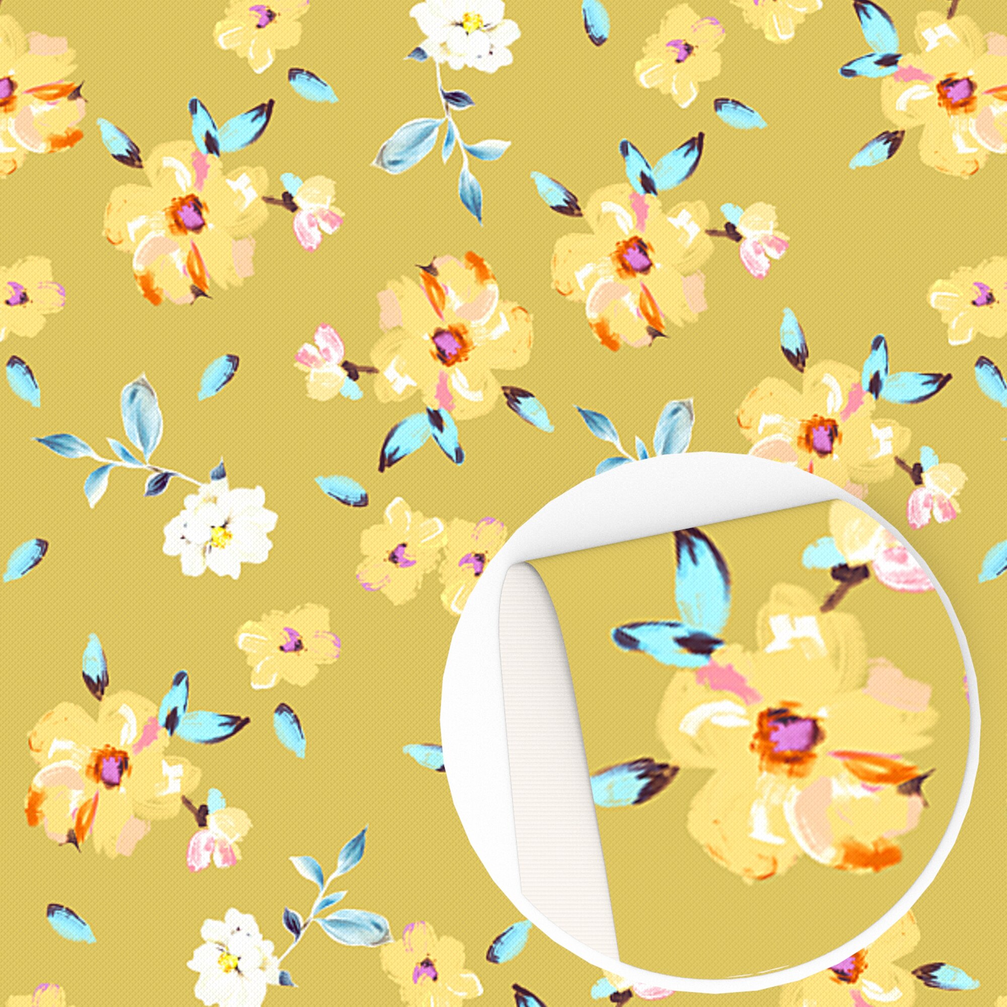 Flower Series Faux Leather Spring PVC Synthetic Leather A4 size DIY Earrings Bow Bags Material Vinyl Fabric,1Yc16604: 1126043