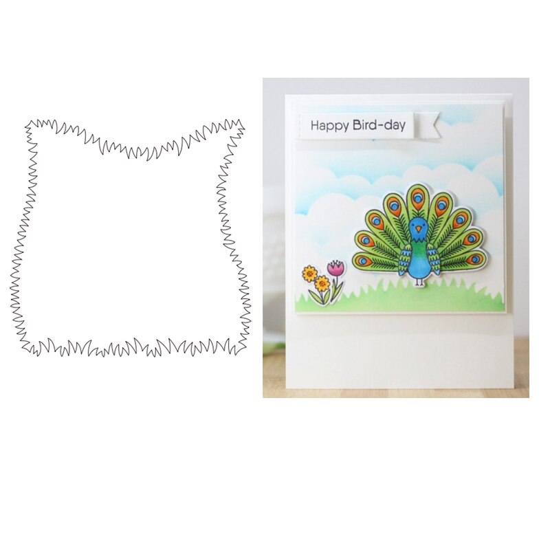 6x6 pouces nuage pochoir bords herbeux, rayons rayonnants fond pochoir aérographe peinture Art bricolage décor ferraille réservation Album artisanat: MB0008B1
