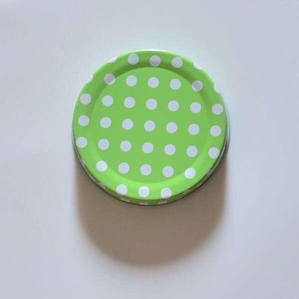 Couvercles de pot de maçon sans trous de paille, capuchon scellé pour les couvercles de pot de maçon pour la douche de bébé, couvercles de pot de fête d'anniversaire plumyl: Vert clair