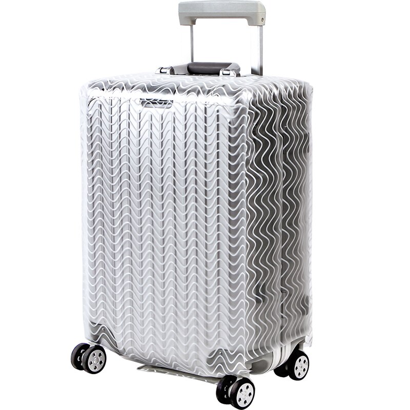 Couverture de poussière imperméable transparente de fraise 20-28 pouces couverture de protection de bagage de PVC accessoires de valise de voyage approvisionnement en produits