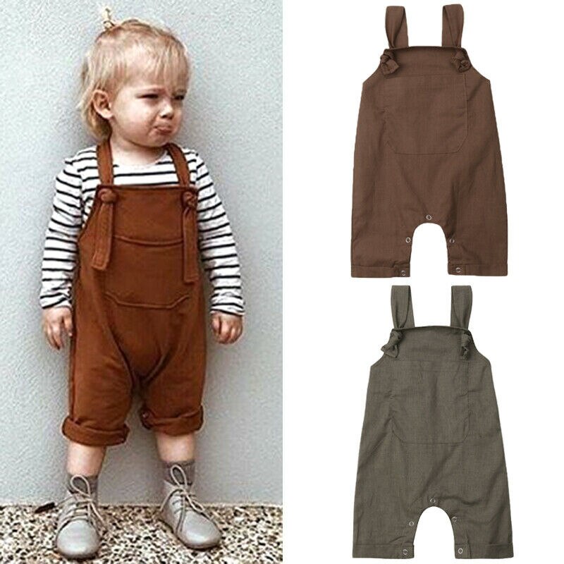 Gloednieuwe Pasgeboren Peuter Baby Baby Jongen Meisjes Kleding Beer Romper Playsuit Jumpsuit Mouwloze Cartoon Outfit Set 3-18M