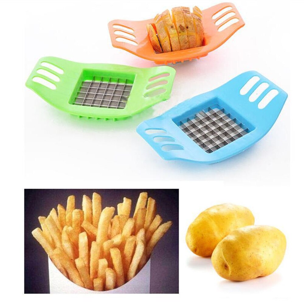 Stainless Steel Vegetable Potato Slicer Cutter Chopper Chips Making Tool Potato Cutting Fries Tool Kitchen Accessories