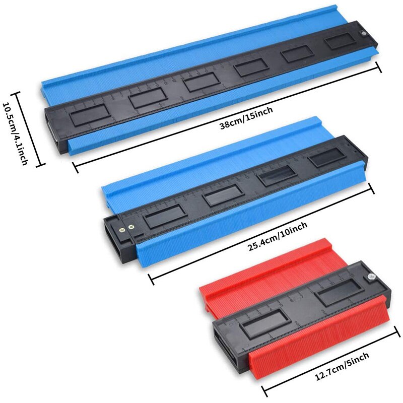 3 Pack Contour Gauge Shape Duplicator Copy Irregular Shapes for Instant Template Contour Gauge Kits Woodworking Tool