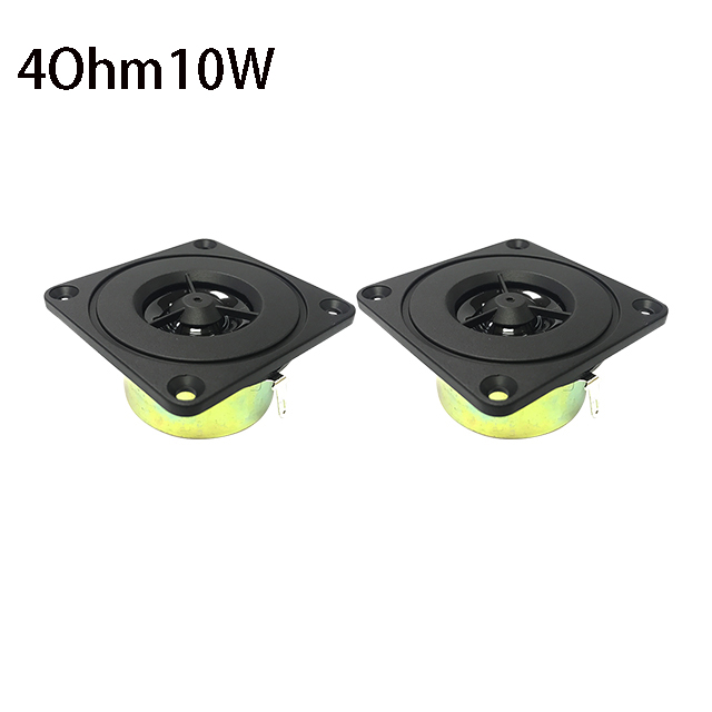 2Pcs 2 Inch Tweeter Hifi 8Ohm 4Ohm 10W Audio Speaker 52mm Square Tweeter Repair 4Ohm Loudspeaker Treble Speaker DIY Home Theater: 2 Pieces-4Ohm