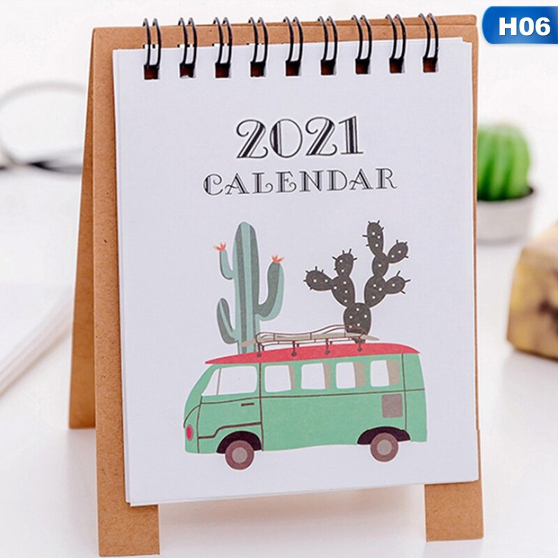 small minimalist mini desktop desk calendar cartoon memorable small calendar calendar