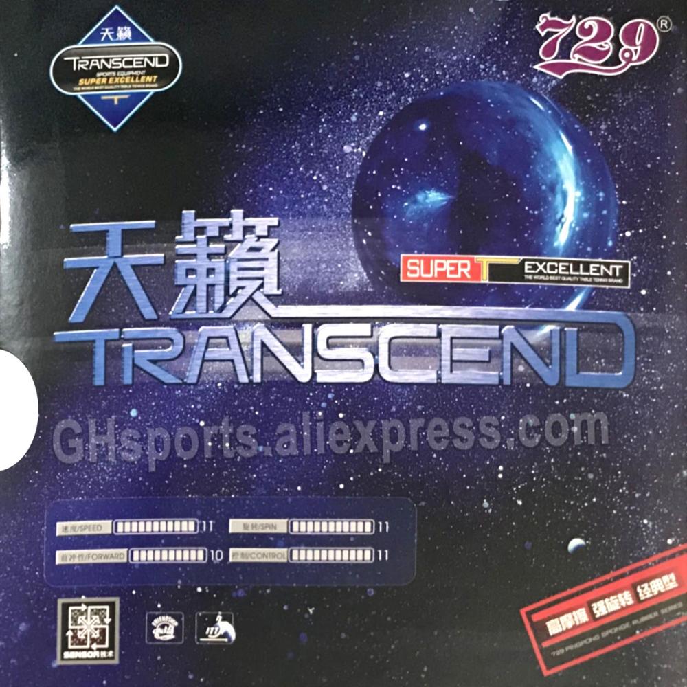 Friendship 729 Transcend Classic Pips-In 729 Table Tennis Rubber with Ping Pong Sponge Transcend Cream