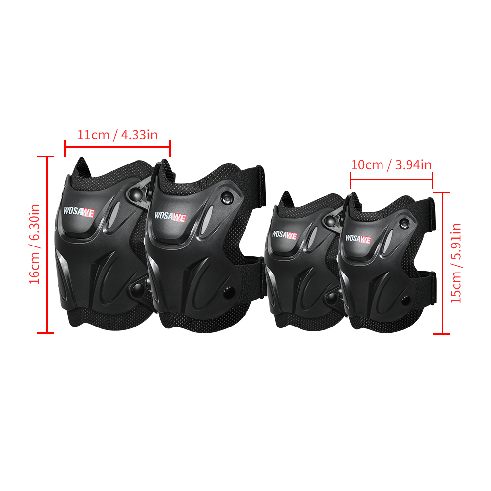 WOSAWE Ginocchiere per moto MTB per adulti Protezione per le articolazioni del corpo del gomito Protezione protettiva per sci Skateboard Snowboard Motocross Ginocchiera