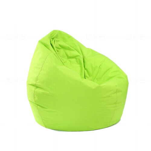 Grote Zitzak Gamer Zitzak Volwassen Outdoor Gaming Tuin Grote Arm Stoel Ongevulde Lounge Thuis Zachte Lui Gezellige Enkele sofa Cover: green