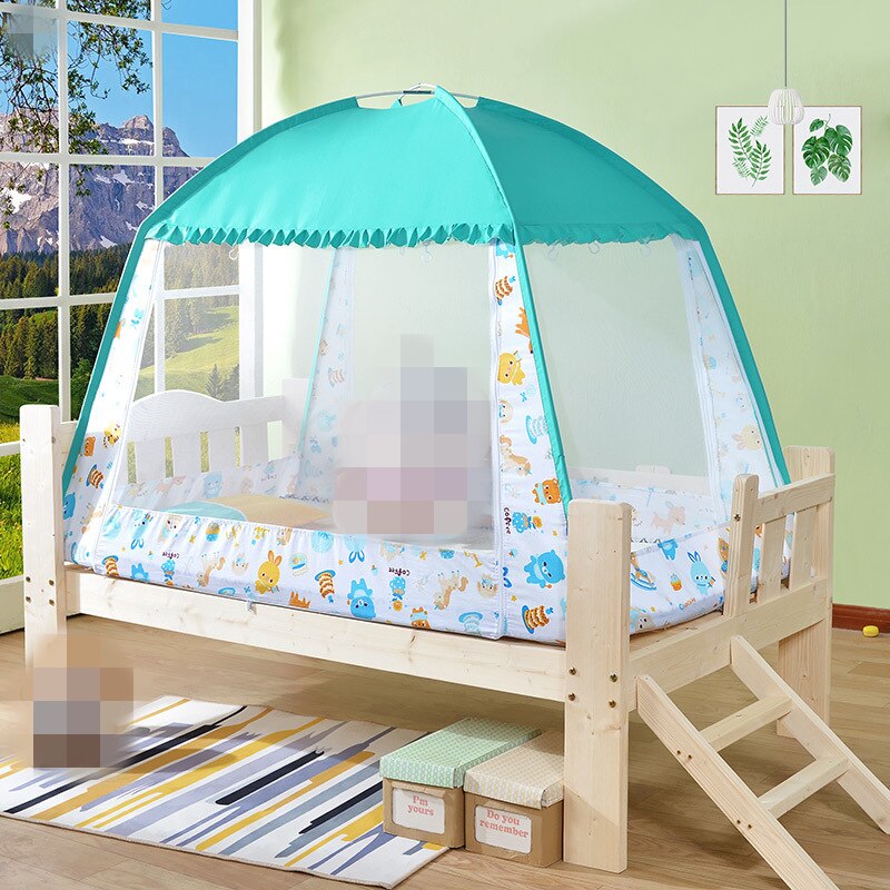 Tenda a rete per dormire per bambini estivi con staffa grande spazio per bambini zanzariera baldacchino per 0-8 anni biancheria da letto per bambini culla rete 4 dimensioni