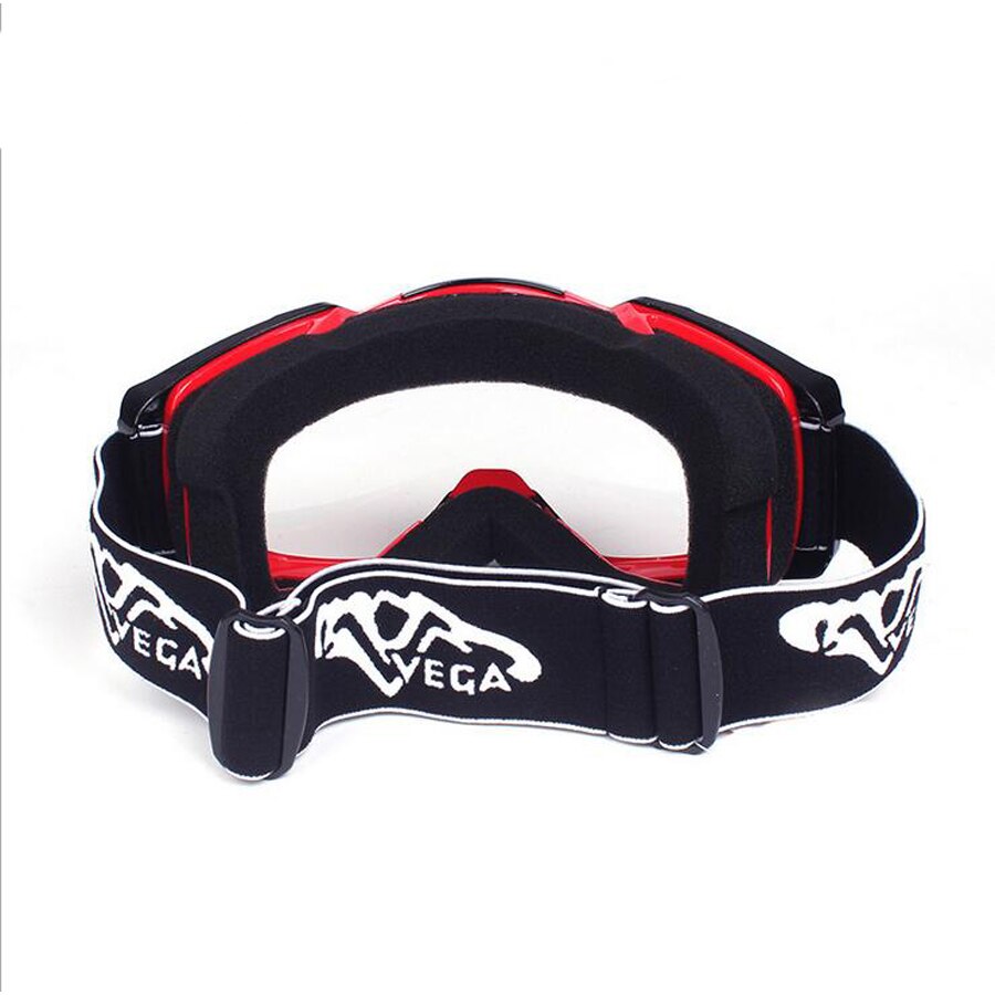 Skiën Goggle Bril Met Neus Guard Donkergrijs Zilver Print Motorbril Motocross