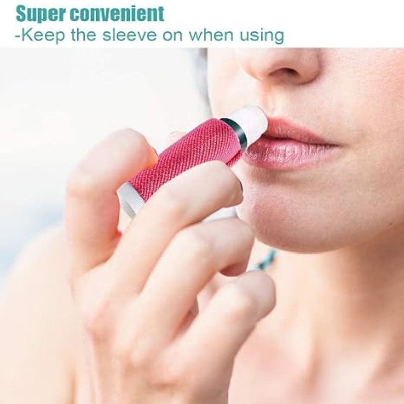Soporte para bálsamo labial, llavero con Clip en funda para lápiz labial, funda para lápiz labial, llavero elástico de punto ajustado para bálsamo labial