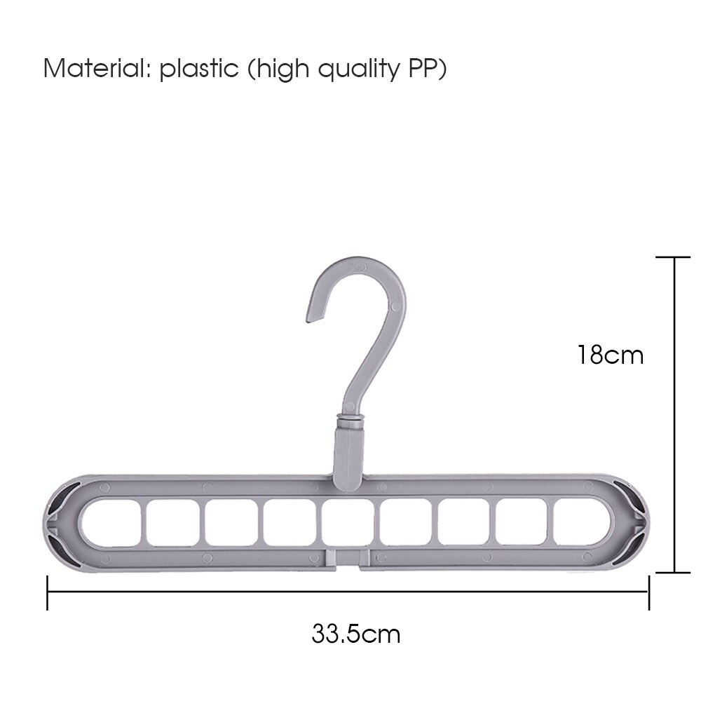 Multi-Port Support Circle Clothes Hanger Clothes Drying Rack Multifunction Plastic Scarf Clothes Hangers Hangers Storage Racks