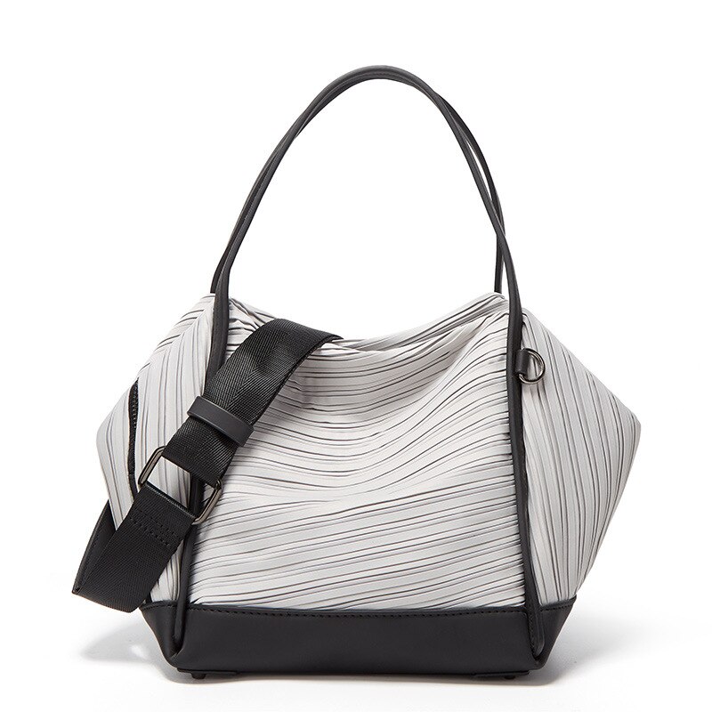 Damen Schulter Tasche Luxus Handtasche PU Leder Tasche Multifunktionale Lagerung Tasche Reise Umhängetasche: Licht Grau