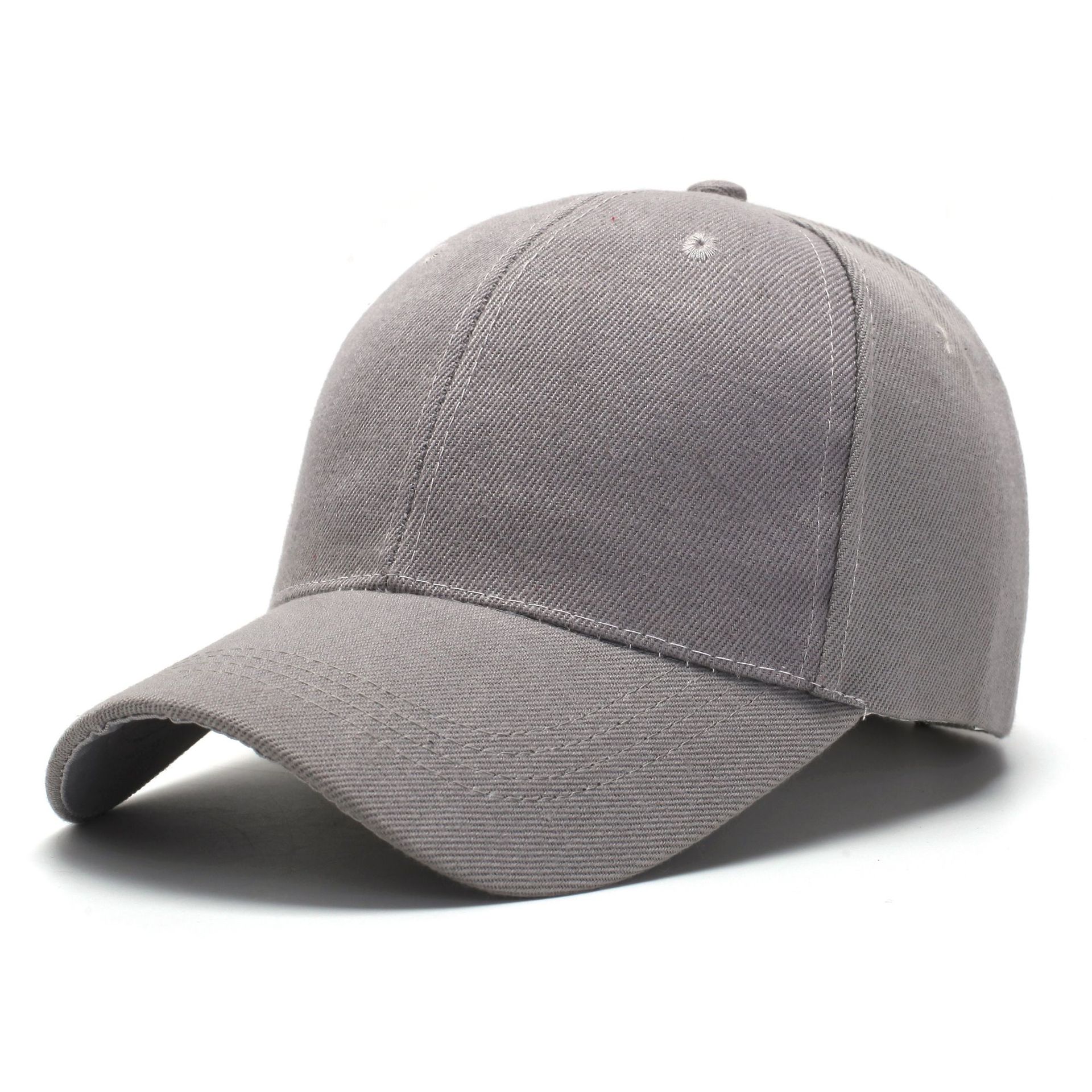 Peaked Visors Baseball Cap for Men Women Cotton Applies To Summer Outdoor Trucker Golf Hip Hop Adjustable Black Sun Hat: Gray